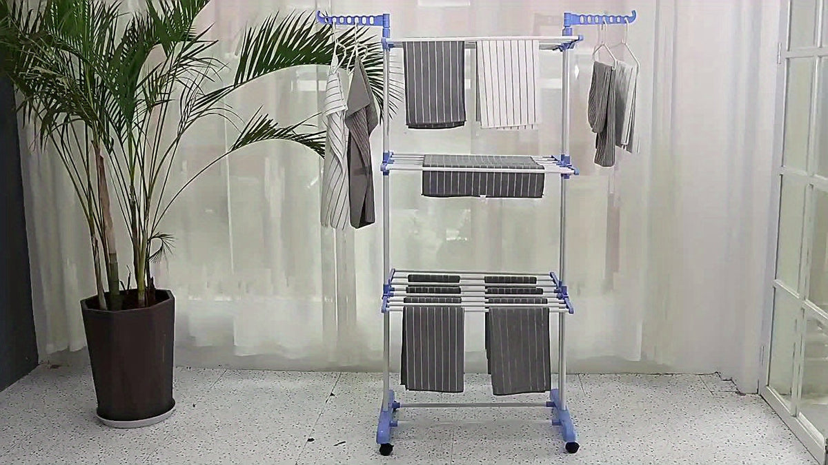 3-stöckiger vertikaler Wäscheständer – praktisch und kompakt