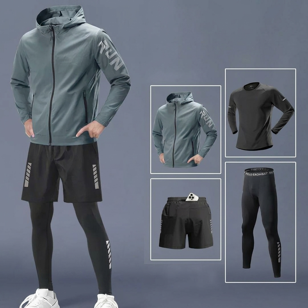 4-teiliges Hochleistungs-Sportset