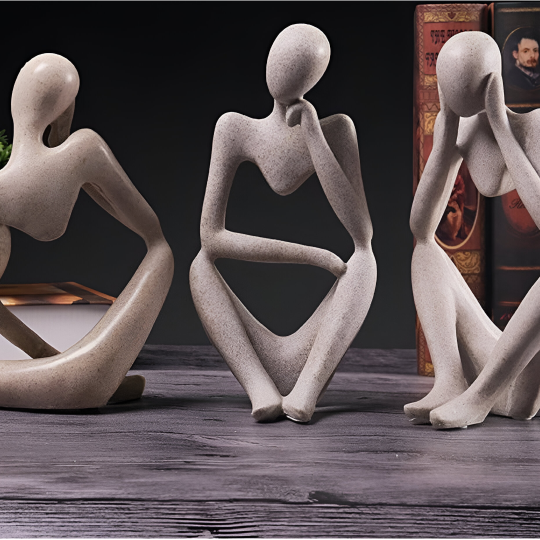 Abstrakte Skulptur „Der Denker“ – Zeitlose Eleganz für Ihr Zuhause