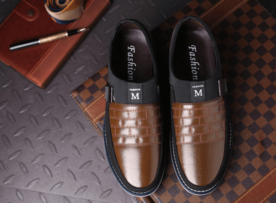 Atmungsaktive Herren-Lederschuhe