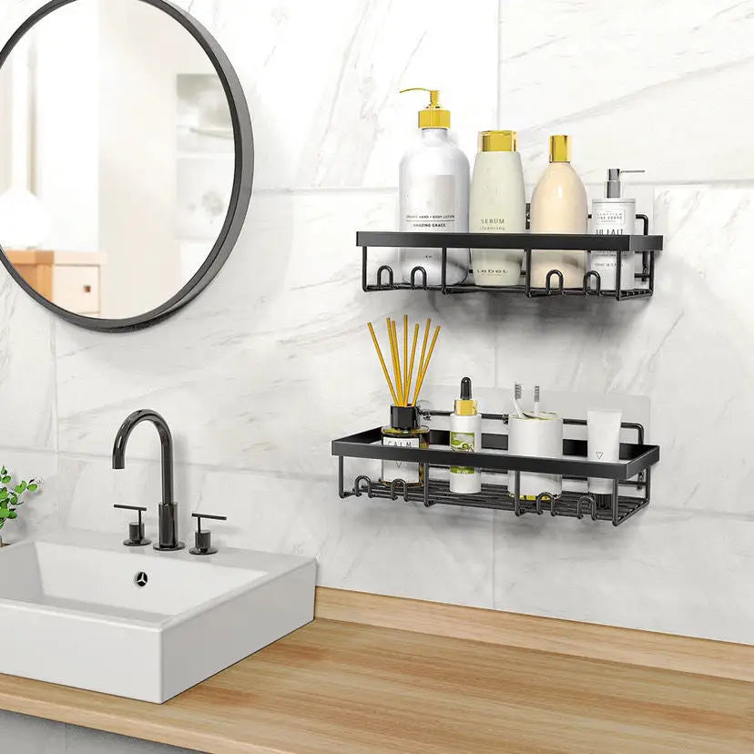 Badezimmer-Aufbewahrungsset zur Wandmontage aus Edelstahl (5-teilig)
