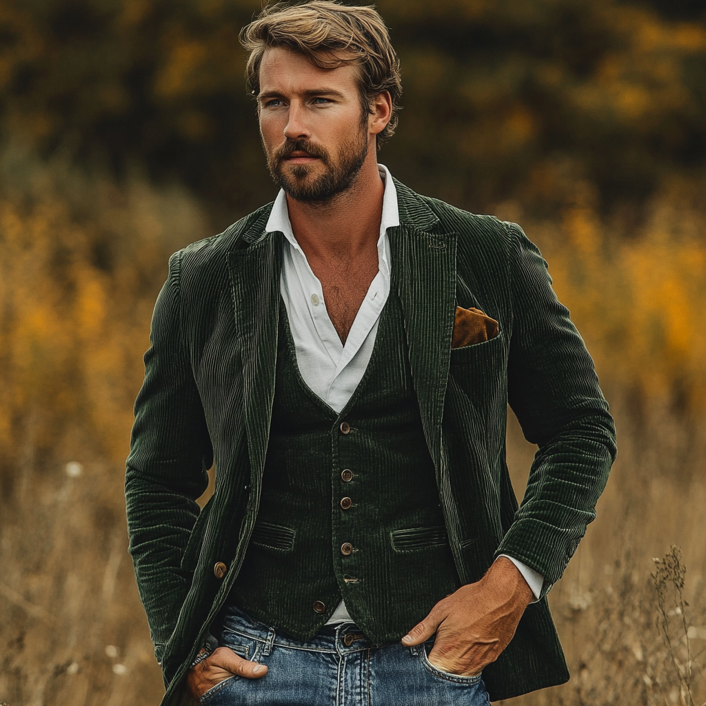 Blazer und Weste aus Kaschmir