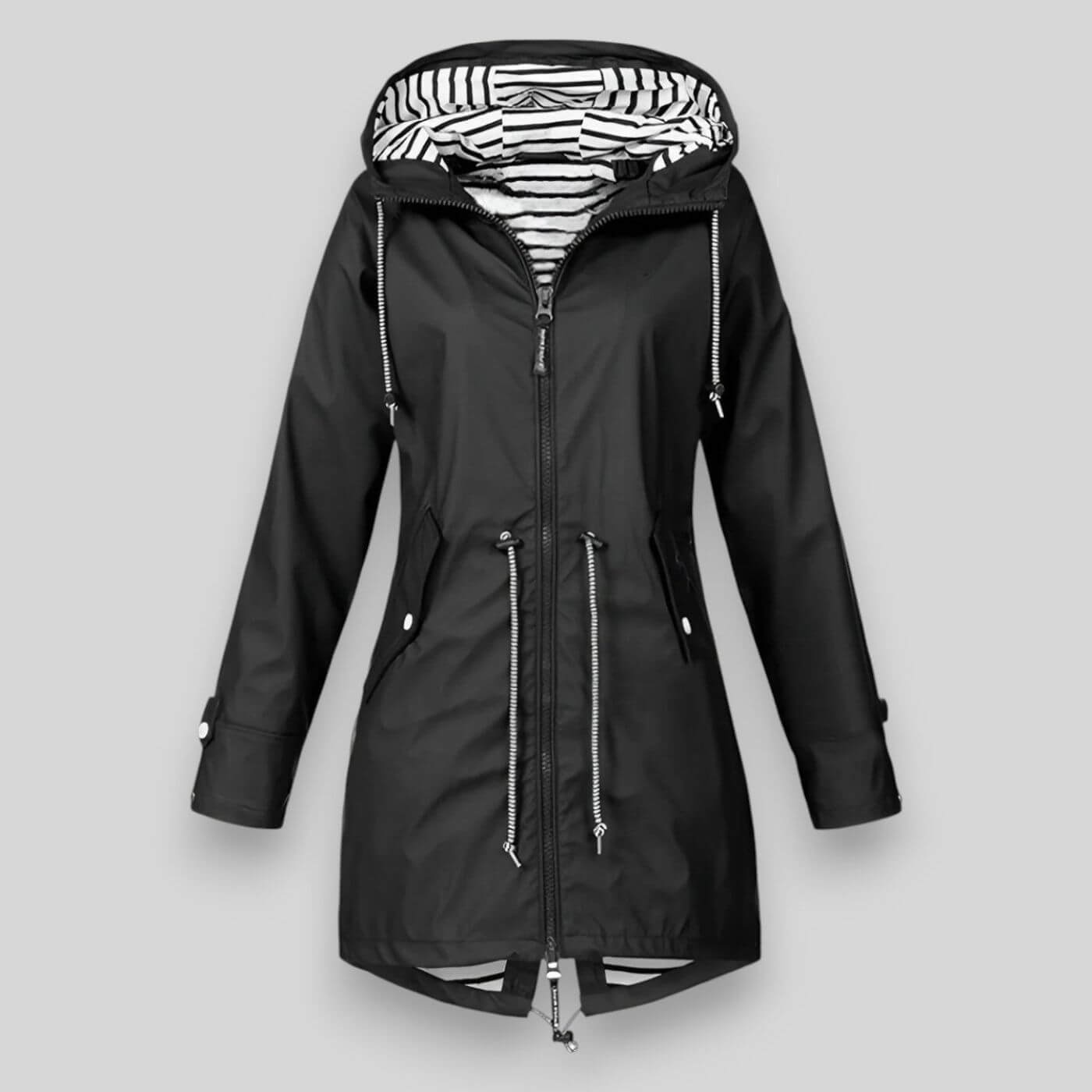Damen-Anorak-Regenjacke mit Kapuze
