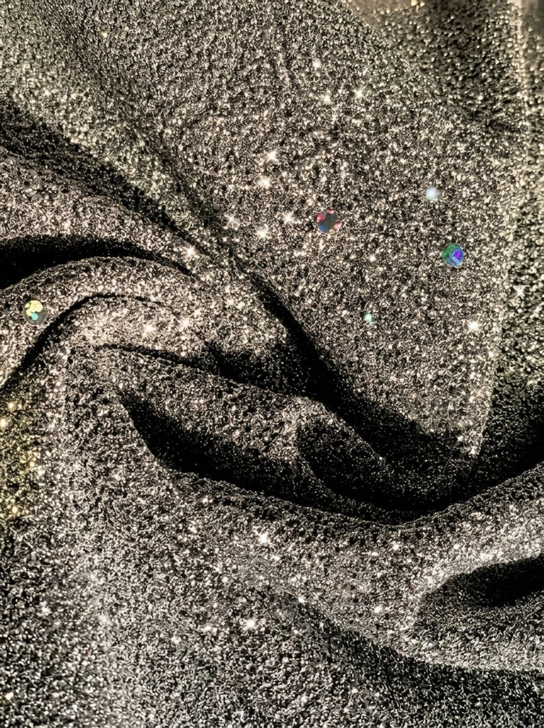 Damen-Minikleid mit Pailletten, V-Ausschnitt und langen Ärmeln für die Weihnachtsfeier