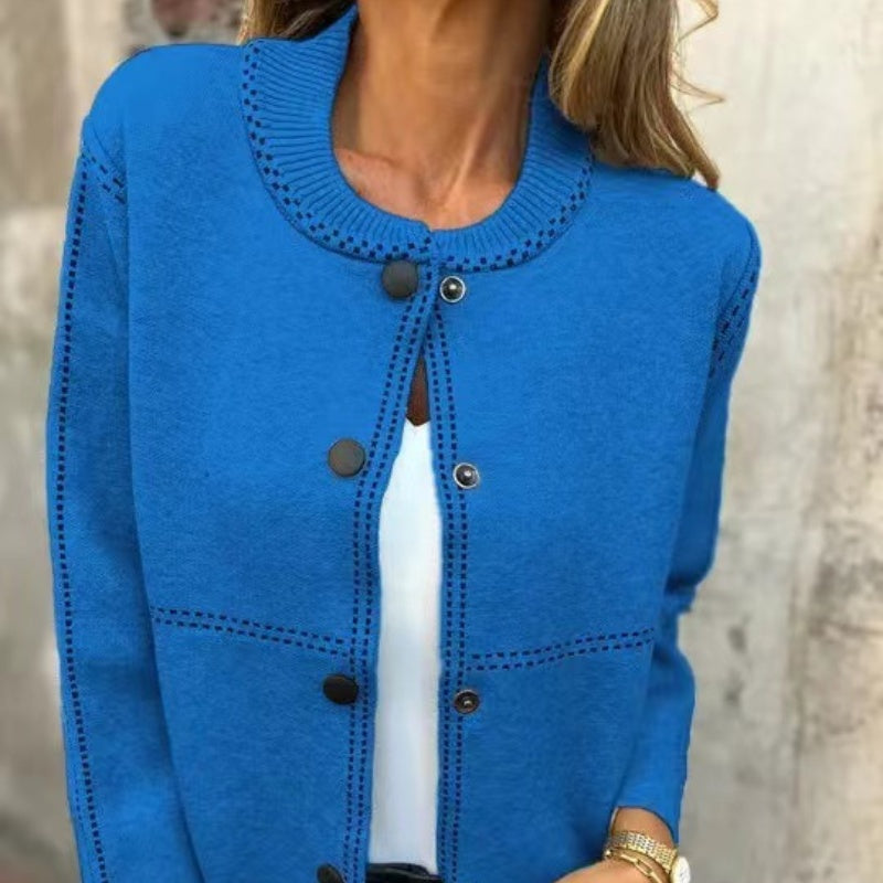 Damen-Strickjacke mit Knöpfen vorne