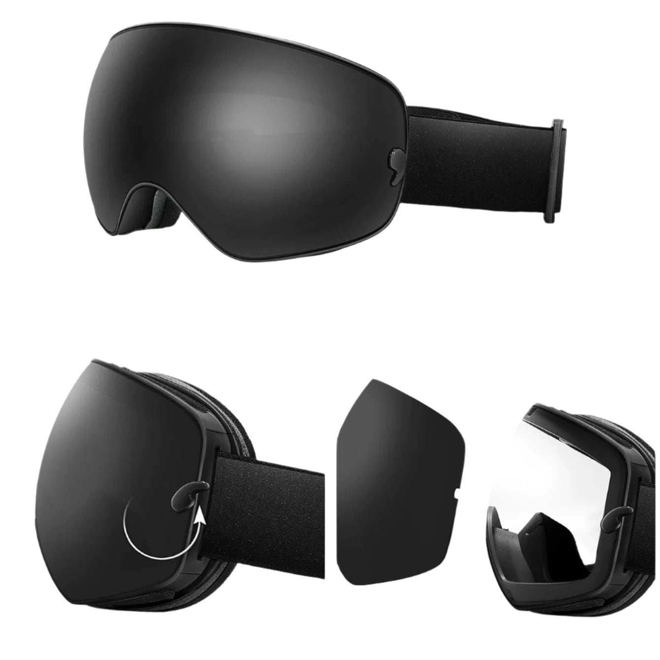 Doppelschichtige Anti-Beschlag-Skibrille