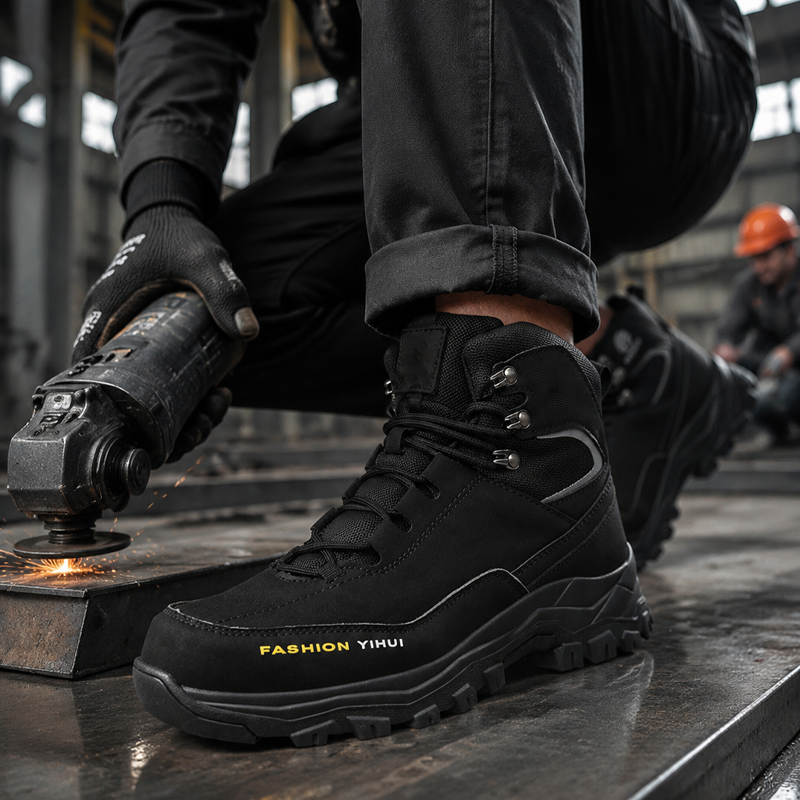 Durchtrittsichere, rutschfeste Sicherheitsstiefel