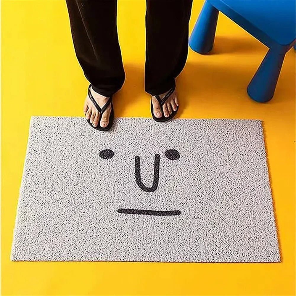 Emoji-Fußmatte mit rutschfester Unterseite für Flur und Eingangsbereich
