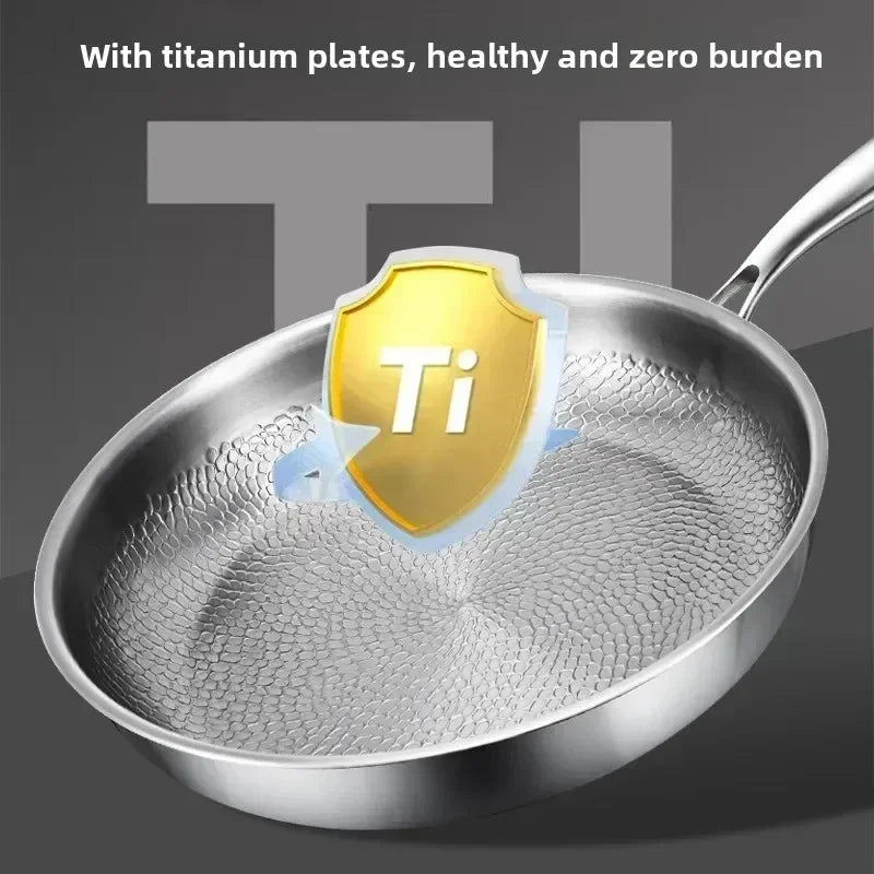 Gehämmerte Titan-Bratpfanne für Induktion – Langlebig und für gleichmäßiges Braten
