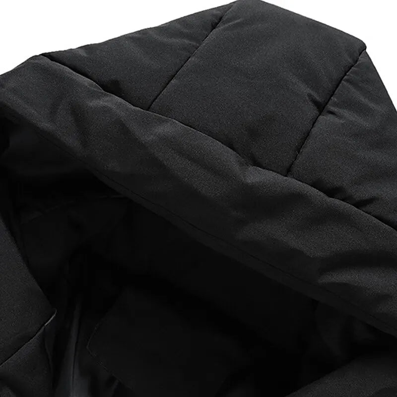 Gesteppte Puffer-Jacke für Herren mit Kapuze