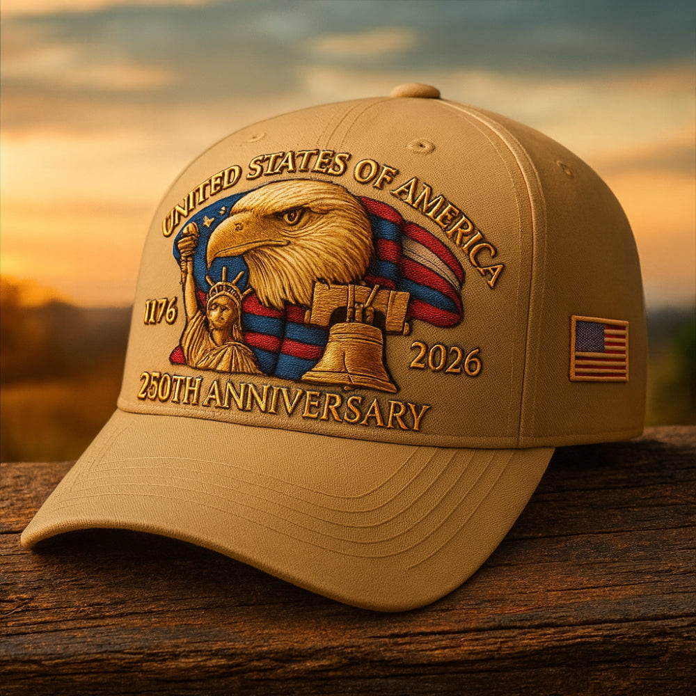 Herren-Baseballcap für Veteranen mit Adlerstickerei