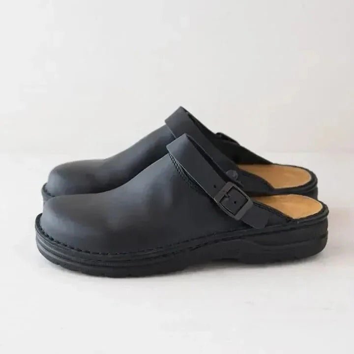Herren-Clogs zum Hineinschlüpfen mit sicherem Fersenriemen