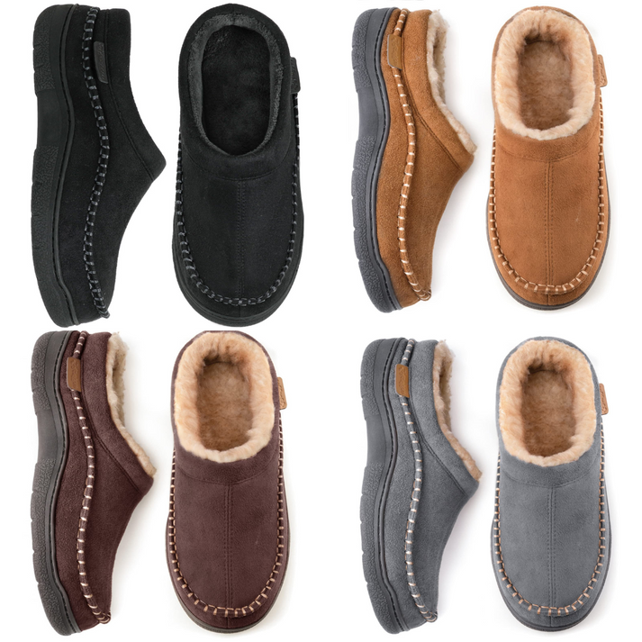 Herren-Hausschuhe im komfortablen Design aus weichem Material