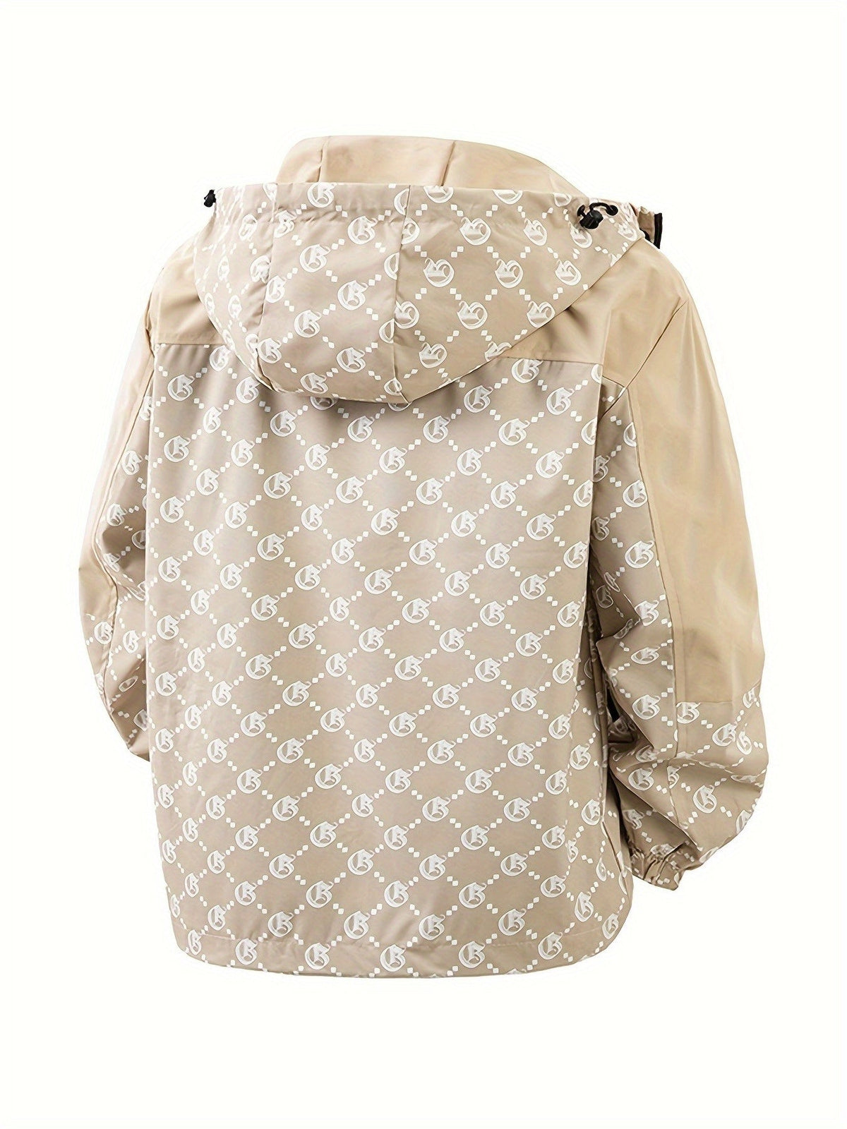 Herren-Kapuzenjacke | Reguläre Passform | Windbreaker mit Reißverschluss | Outdoor-Freizeitlook