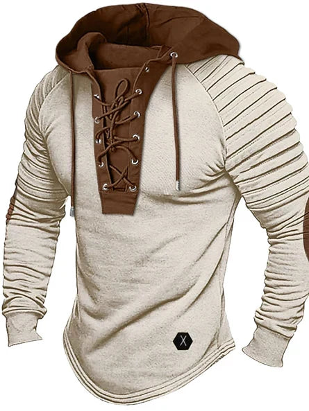 Herren-Kapuzenpullover mit Schnürung