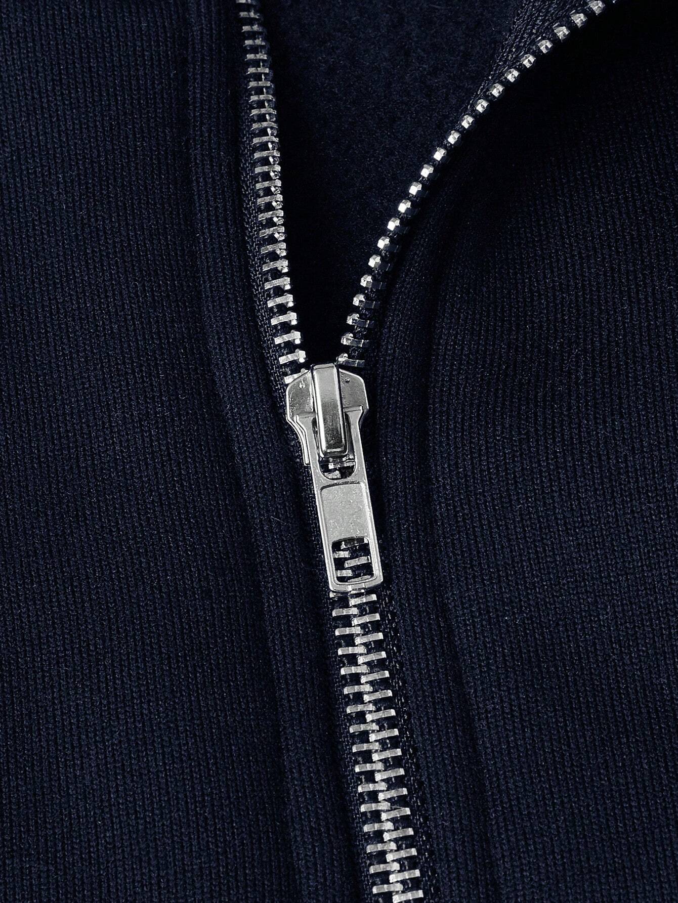 Herren-Pullover mit Quarter-Zip