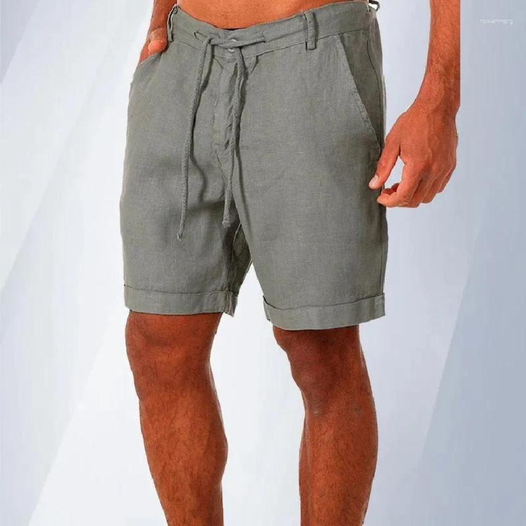 Herren-Shorts aus Baumwolle und Leinen