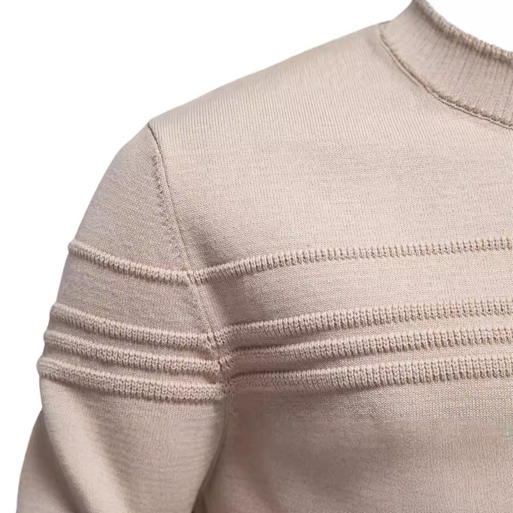Herren-Strickpullover mit Rundhalsausschnitt