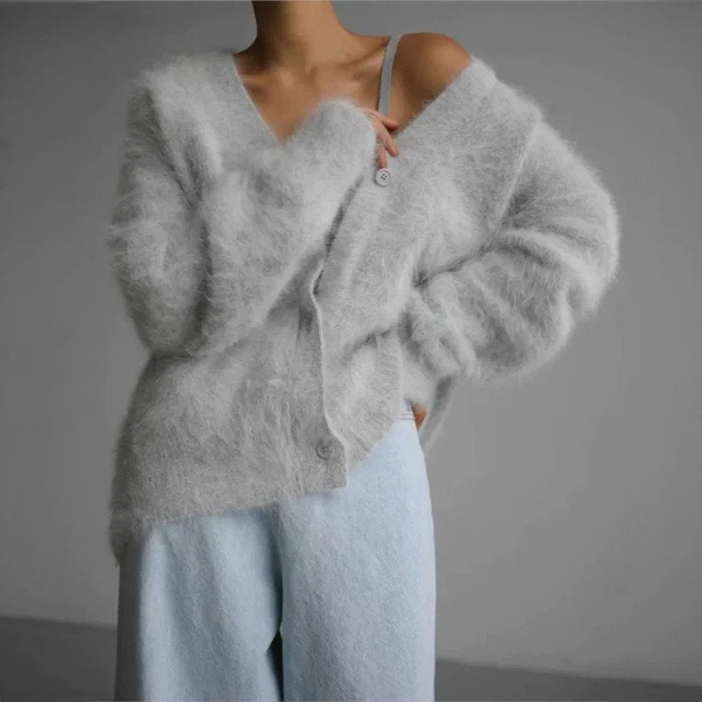 Kaschmir-Strickjacke