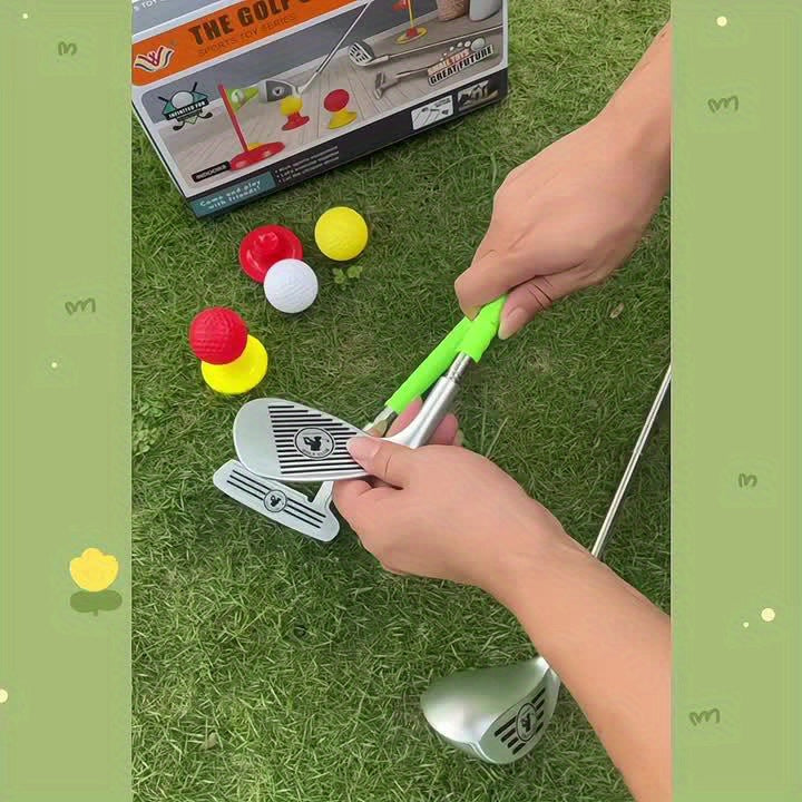 Kinder-Golfset - Verstellbare Schläger und Ziele für endlosen Spielspaß