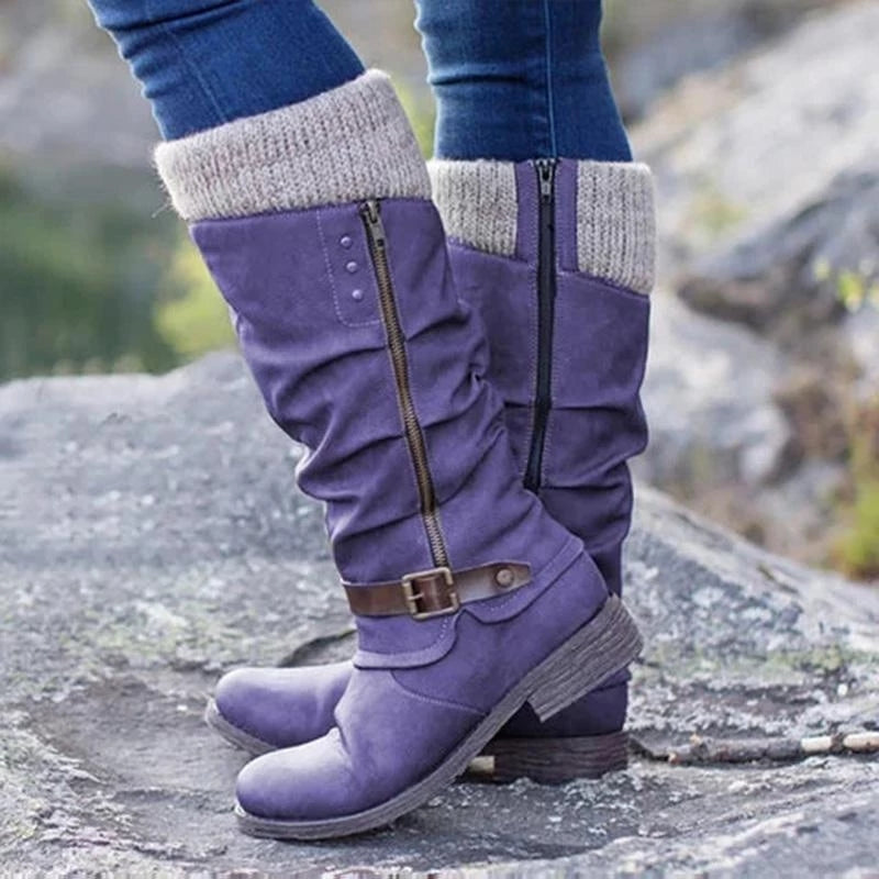 Kniehohe Slouch-Stiefel für Damen