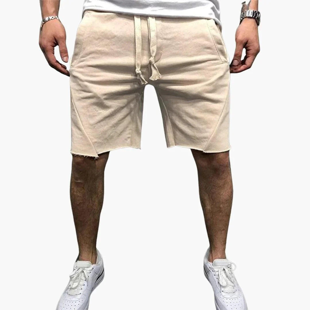 Knielange Herren-Shorts mit Kordelzug für den Sommer