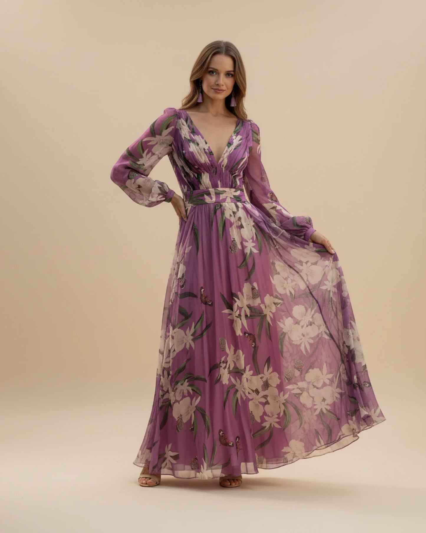 Langes Sommer-Maxikleid für Damen