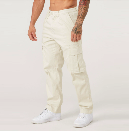 Lässige Herren-Cargohose mit geradem Bein