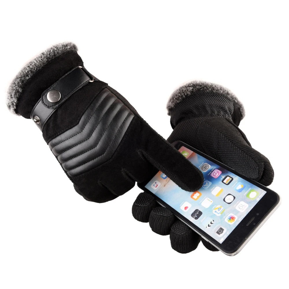 Lässige Lederhandschuhe für Herren