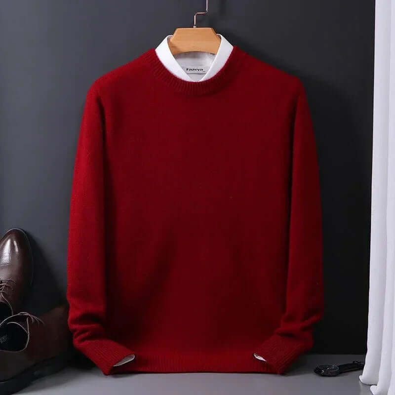 Luxuriöser weicher Strickpullover für Herren