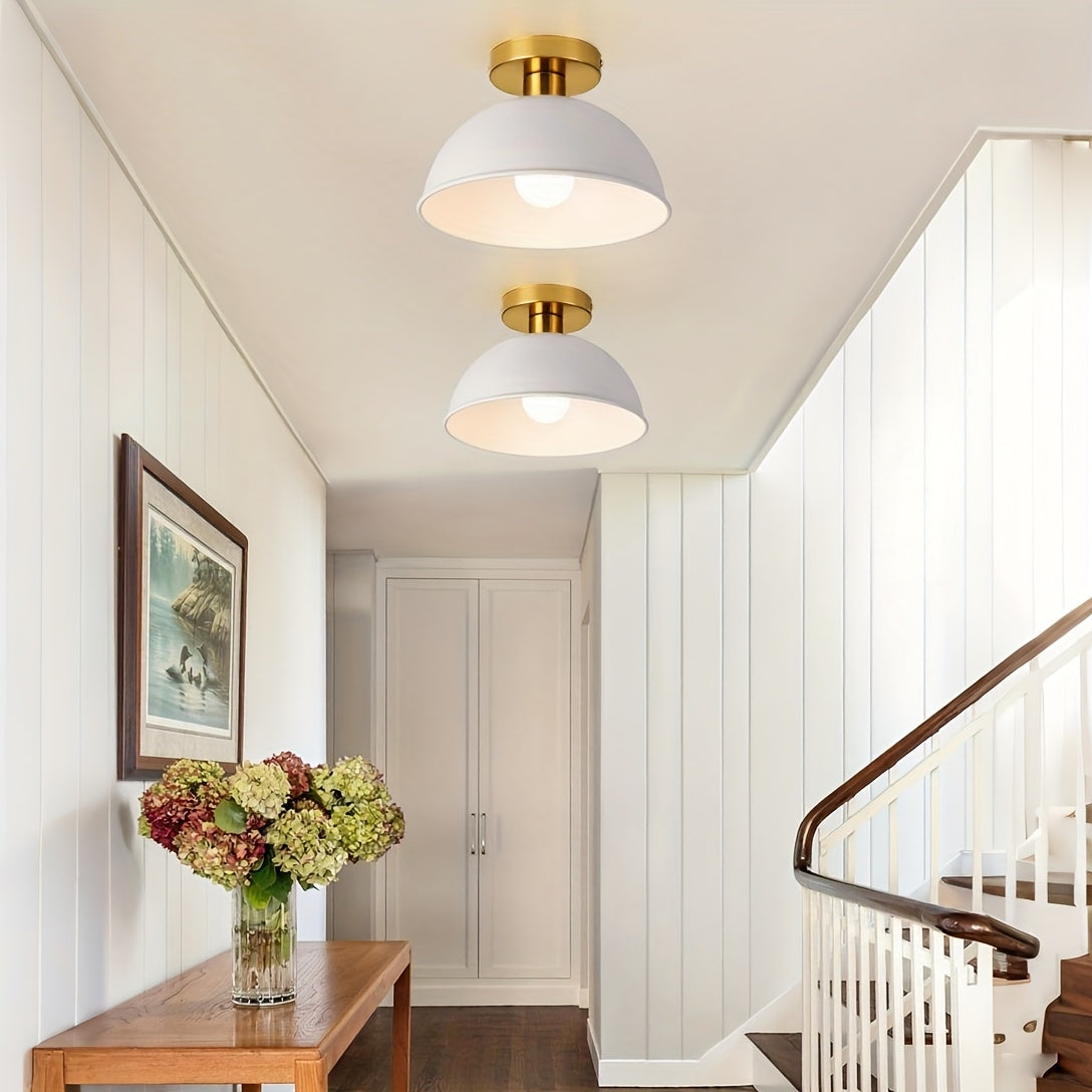 Moderne halbbündige Deckenleuchte | Mattes Metallfinish