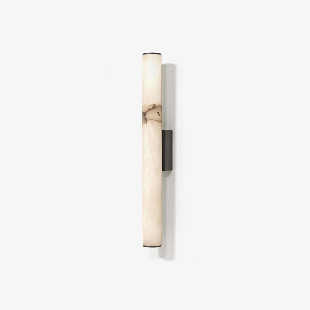 Moderne Wandleuchte in Marmoroptik - Akzentbeleuchtung mit Kupferakzenten - Minimalistischer Stil
