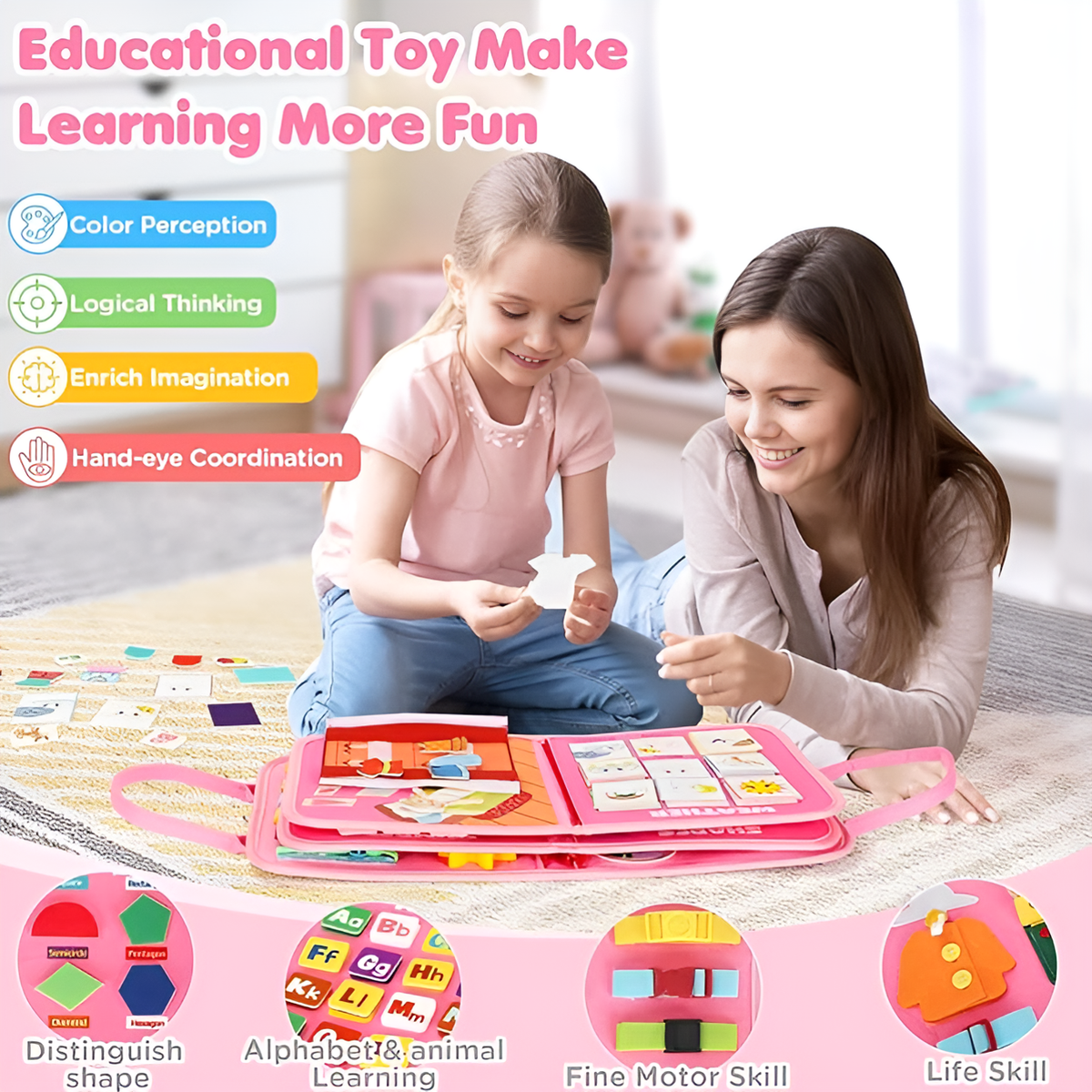 Montessori-Busy-Board – erweiterte Version