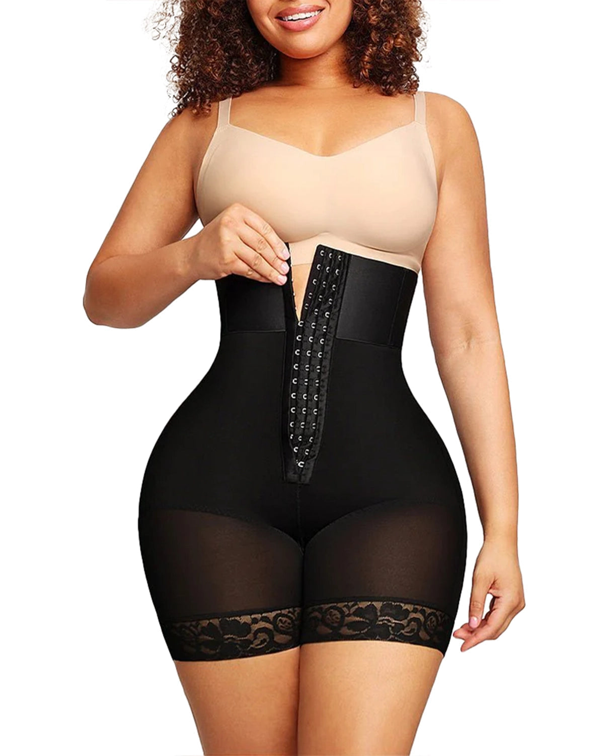 Nahtlose Bodyshaper-Shorts mit Bauch-weg-Effekt und Hüftformung – bequem und rutschfest, ideal für den Alltag und besondere Anlässe