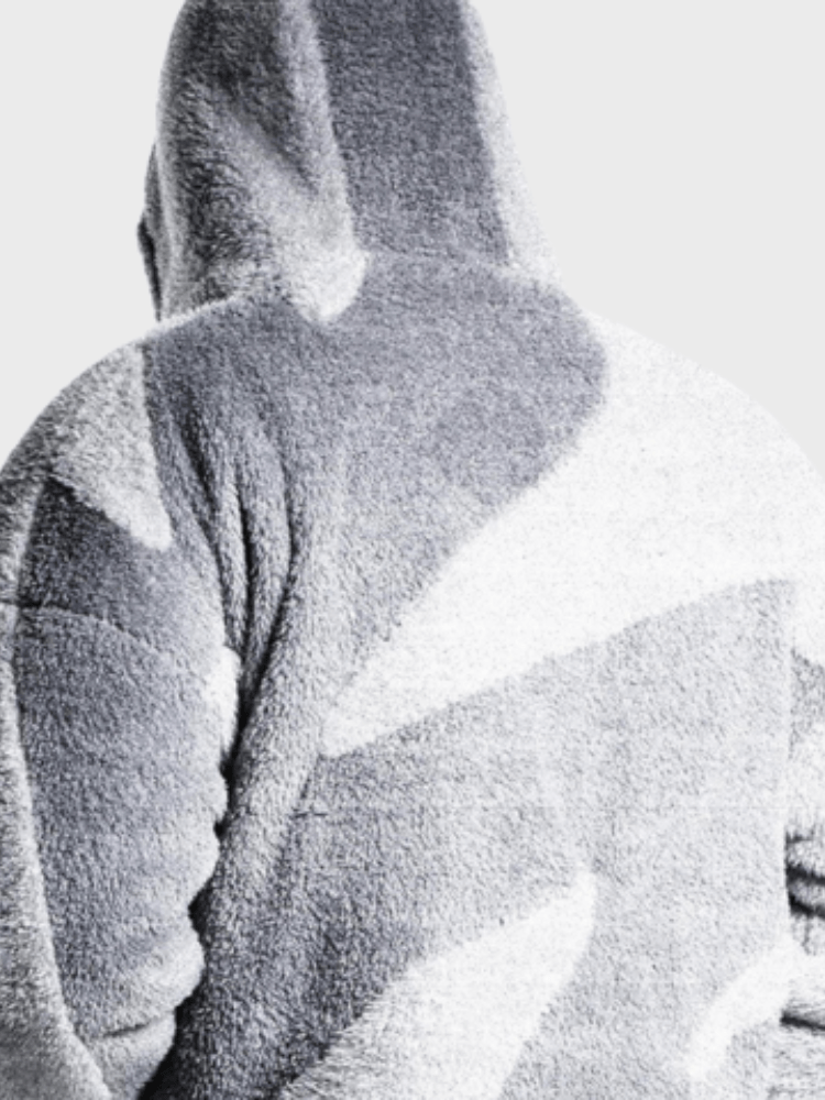 Oversized Herrenjacke mit durchgehendem Reißverschluss
