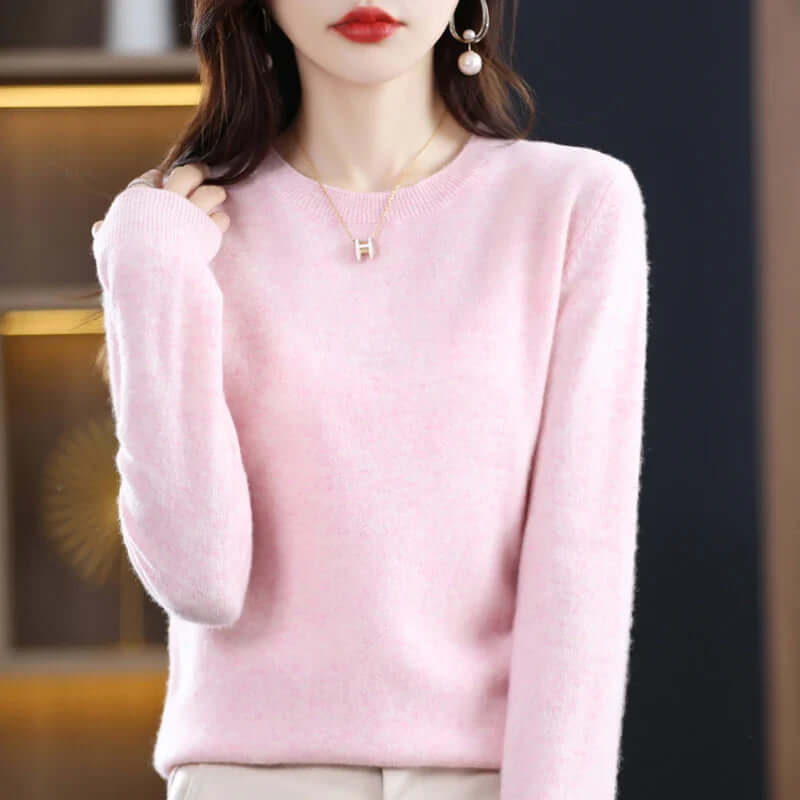 Schlichter Strickpullover