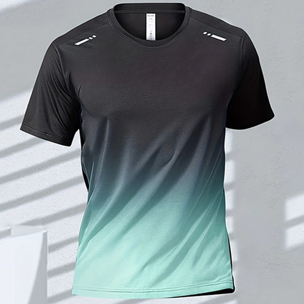 Schnelltrocknendes Herren-T-Shirt mit Farbverlauf