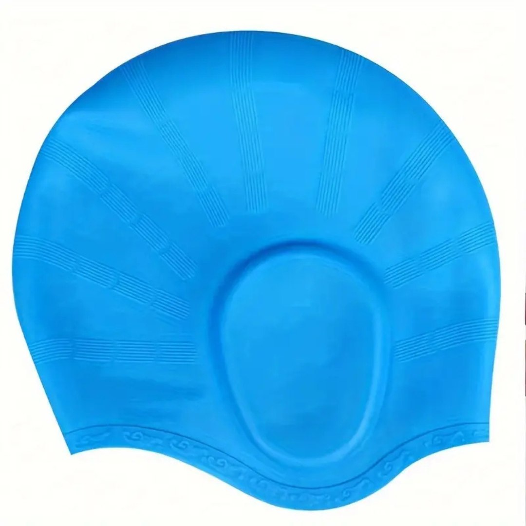 Silikon-Badekappe mit Ohrenschutz
