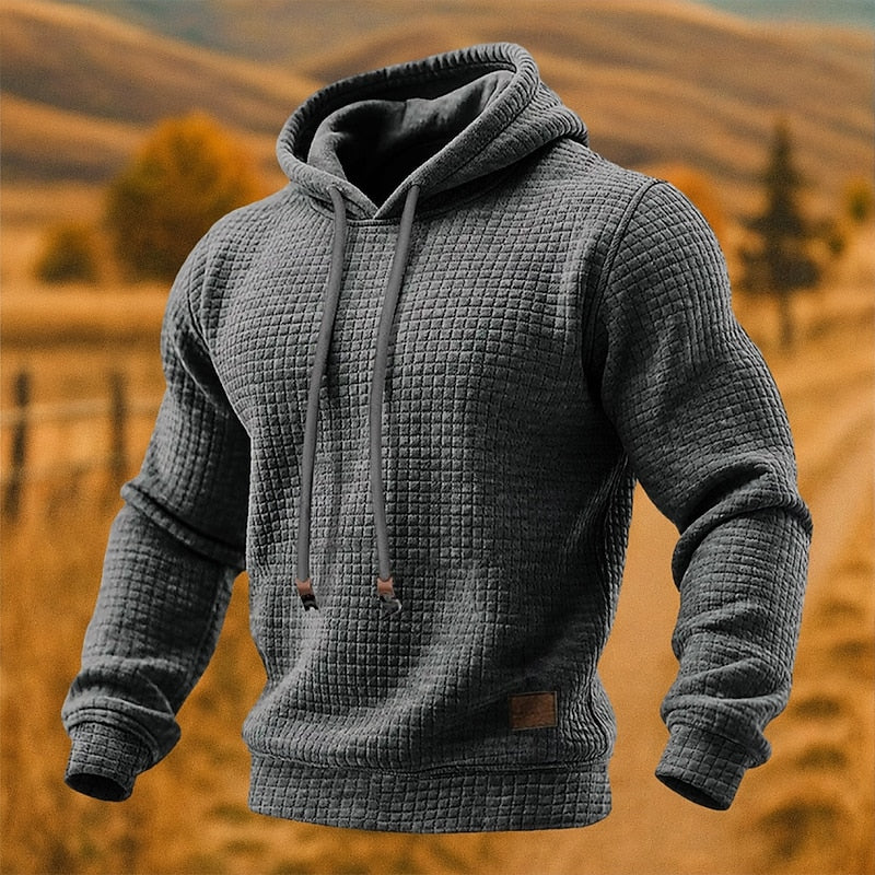 Strukturierter Kapuzenpullover