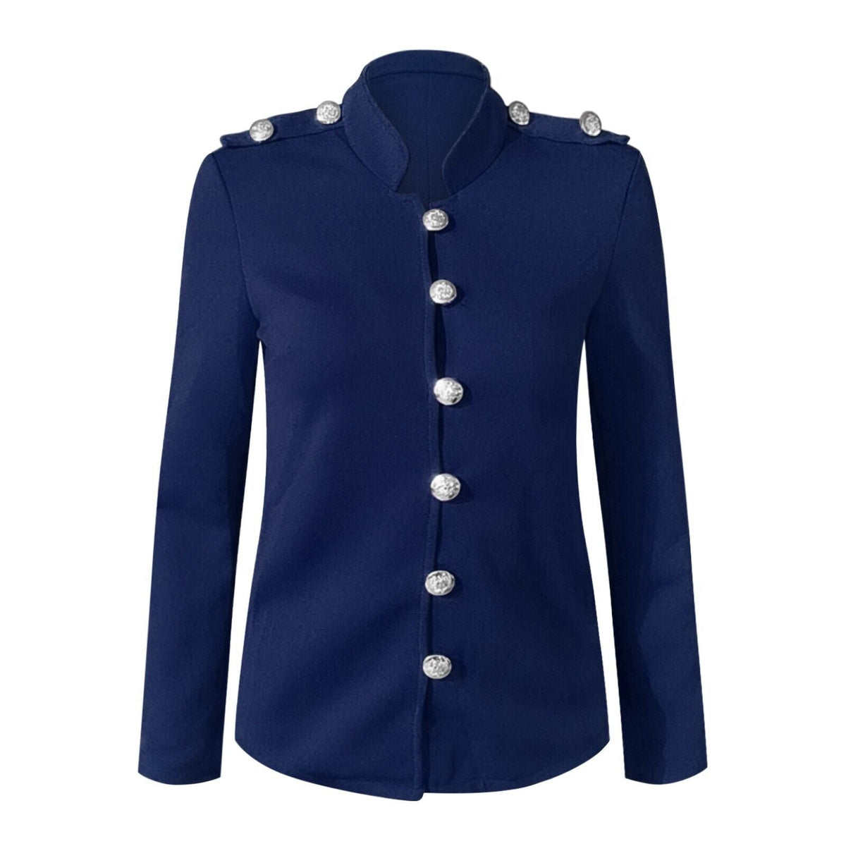 Taillierte Damen-Blazerjacke mit Knöpfen vorne