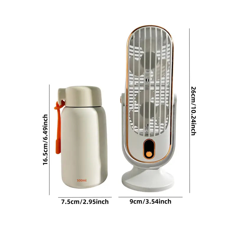 Tragbare Mini-Klimaanlage mit USB-Aufladung – 5 Geschwindigkeitsstufen & 720°-Drehung