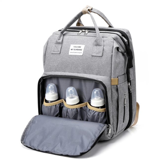 Tragbares Babybett & Wickeltasche – Multifunktionaler Reiserucksack