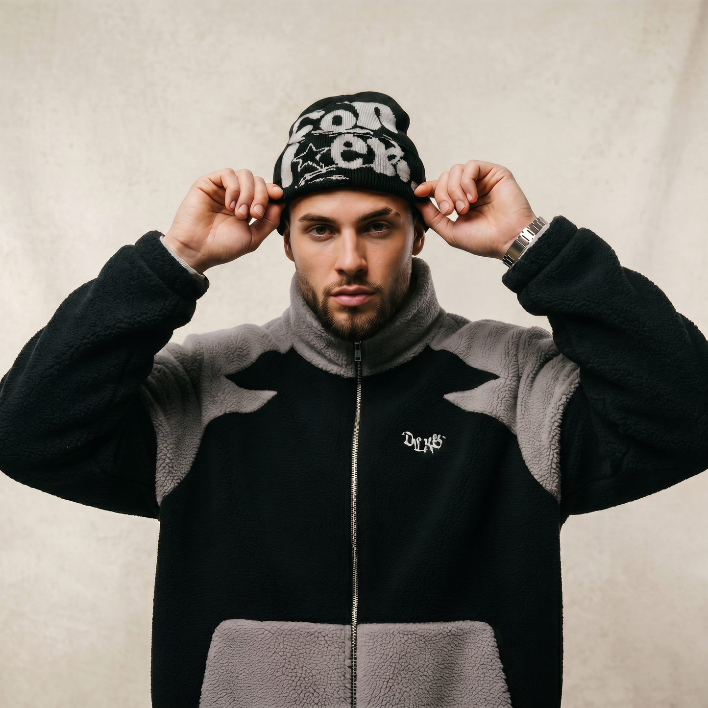 Unisex-Beanie aus Bio-Baumwolle | Weicher Stretchstrick | Bequem für jede Jahreszeit