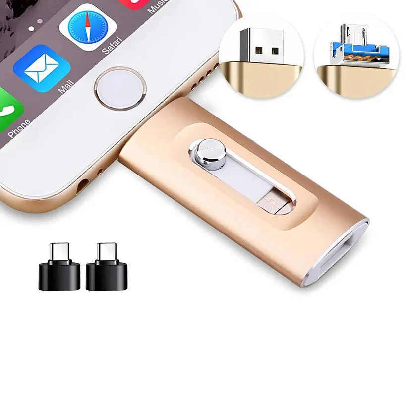 USB-Stick zur Sicherung von Telefonfotos mit Multi-Geräte-Unterstützung