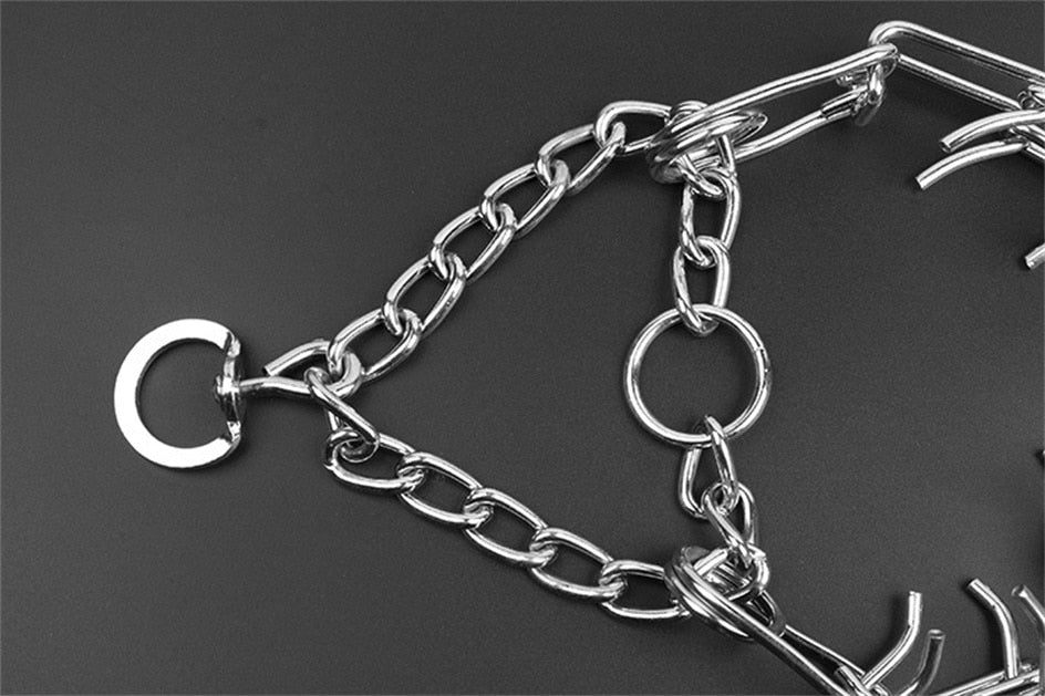 Verstellbares Hunde-Erziehungshalsband mit gummierten Zinken