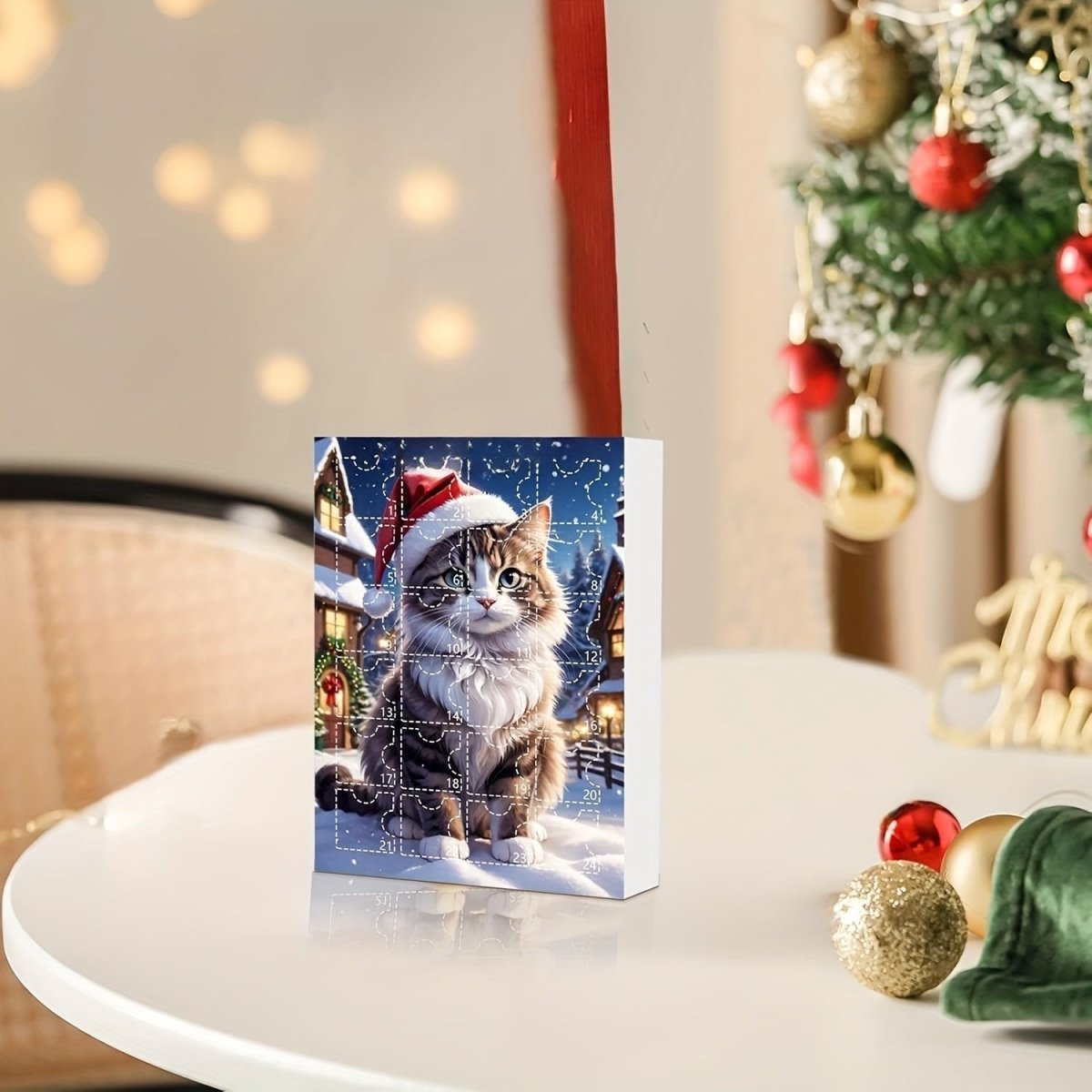 Vintage-Adventskalender für Katzenliebhaber zu Weihnachten