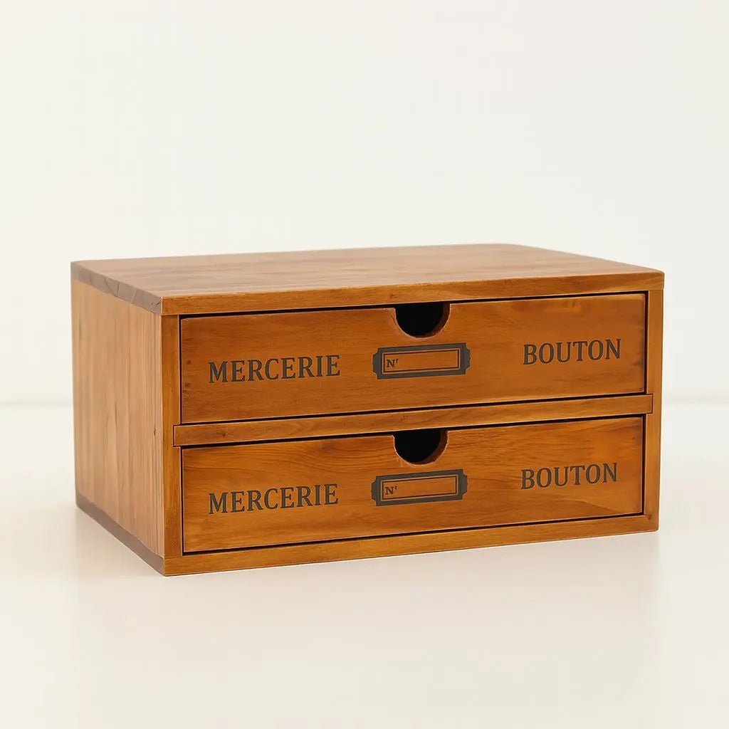 Vintage-Schubladenbox aus Holz zur Aufbewahrung