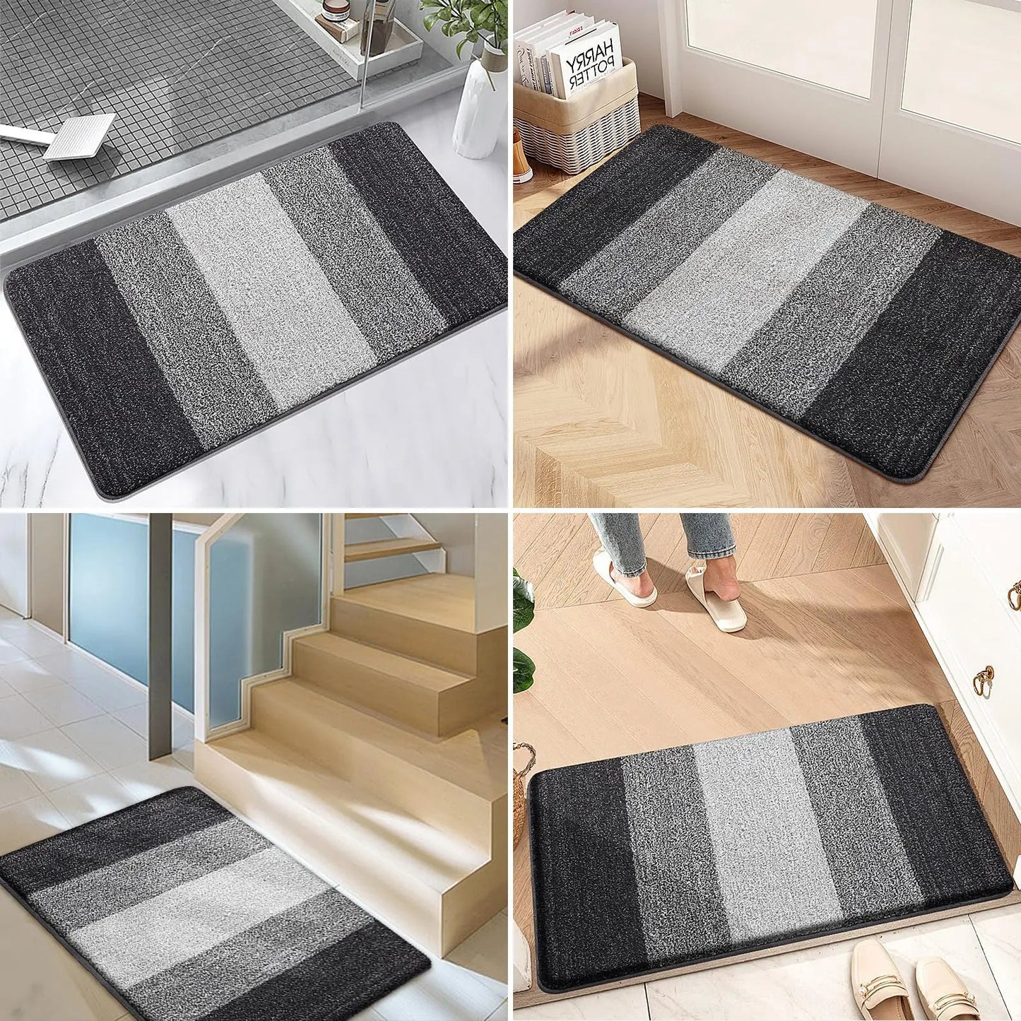 Waschbare Fußmatte für den Eingangsbereich mit saugfähigem Design