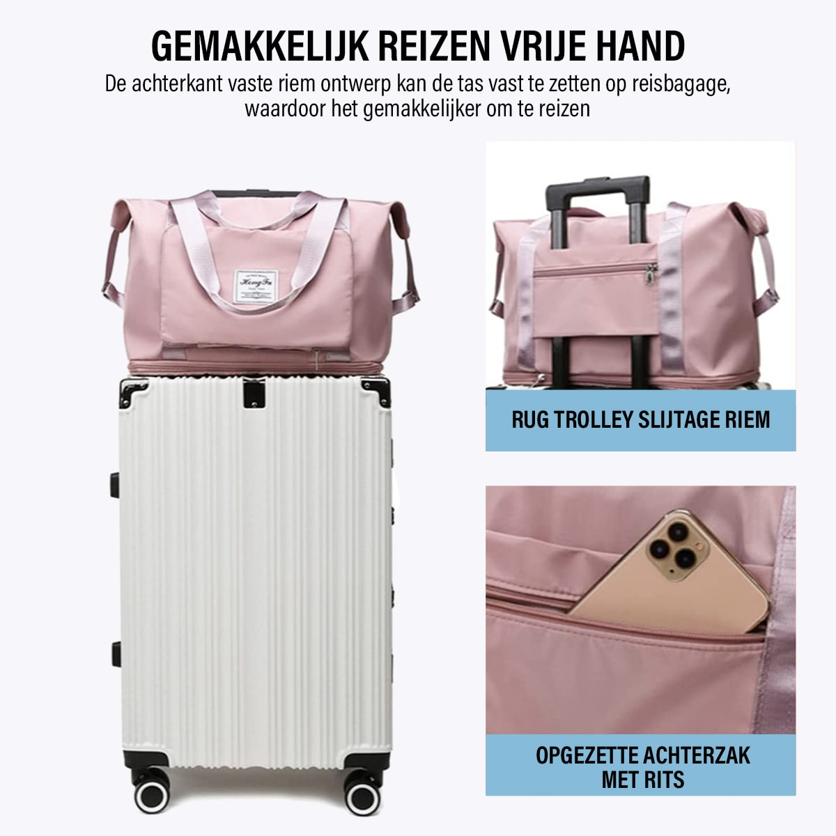 Wasserdichte und erweiterbare Tasche