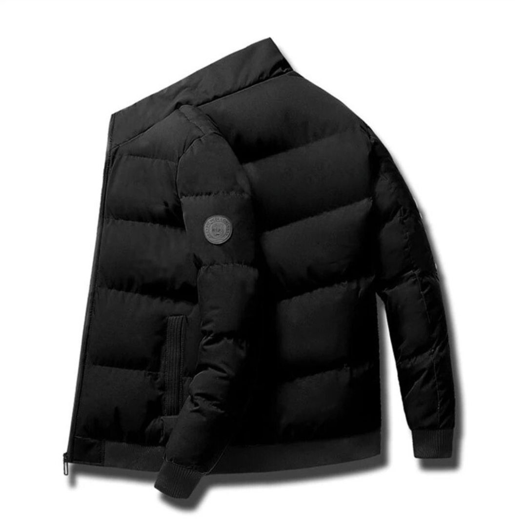 Wattierte Herren-Winterjacke aus Baumwolle